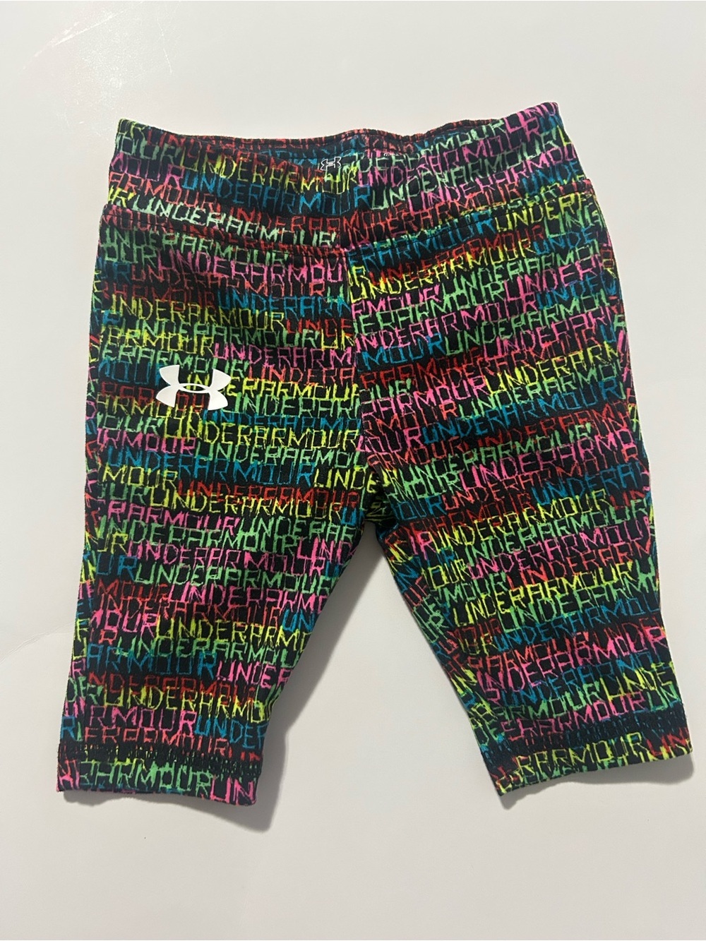 🔥4 for $25 Under Armour Girls' Rainbow Logo Print Leggings